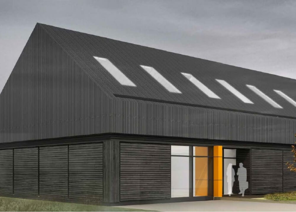 A CGI render of the Manufacturing Innovation Centre for Moray (MICM)
